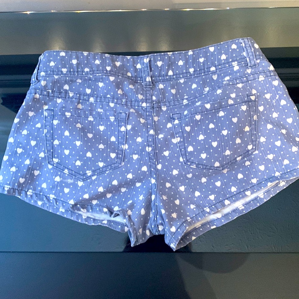 Heart Denim Shorts
